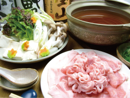 京番茶ダシのもち豚しゃぶしゃぶ鍋