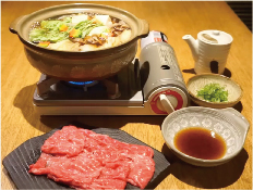 京番茶出汁の京丹波平井牛しゃぶしゃぶ